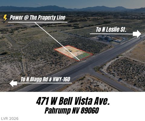 Vacant Land For Sale - 471 W Bell Vista Avenue<br/> Nye County, Pahrump, NV 89060
