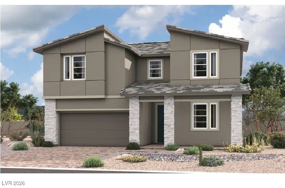 Coronado Plan - Elevation C ~ Rendering ~
