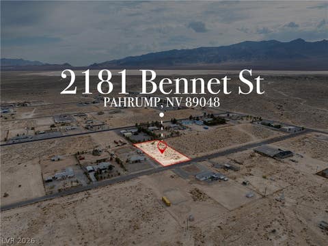 Vacant Land For Sale - 2181 E Bennet Street<br/> Pahrump, NV 89048