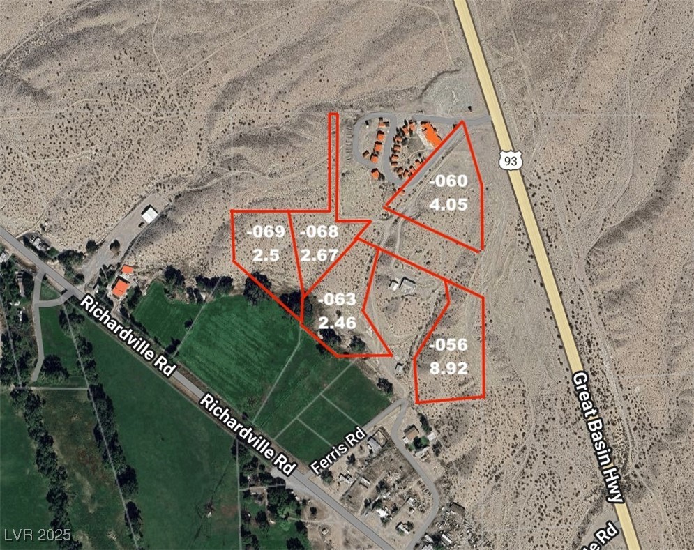 Map / location with property boundaries highlighte