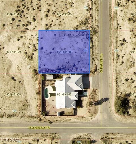 Vacant Land For Sale - 5280 Faust Place<br/> Nye County, Pahrump, NV 89060
