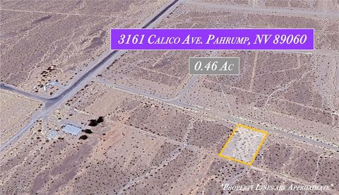 Vacant Land For Sale - 3161 N Calico Avenue<br/> Pahrump, NV 89060