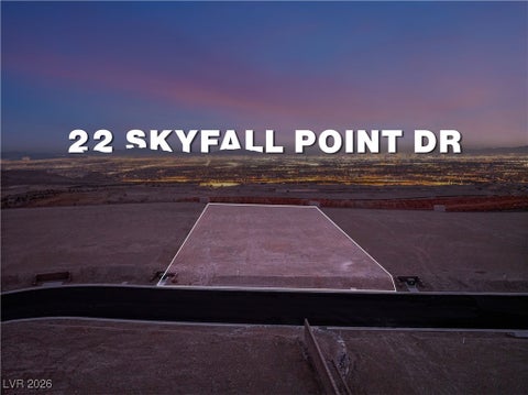 Vacant Land For Sale - 22 Skyfall Point Drive<br/> Clark County, Las Vegas, NV 89138
