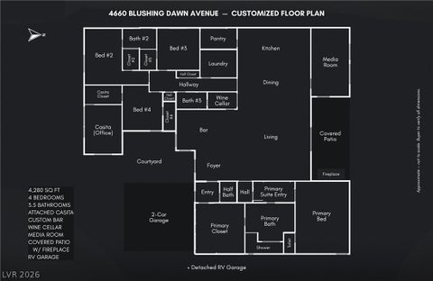 Tiny photo for 4660 Blushing Dawn Avenue, Las Vegas, NV 89118 (MLS # 2800153)