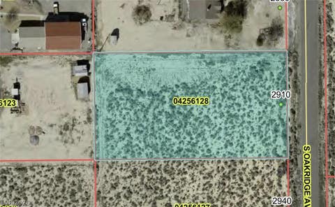Vacant Land For Sale - 2910 Oakridge Avenue<br/> Pahrump, NV 89048