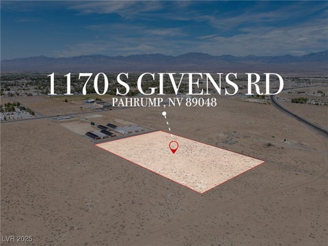 Vacant Land For Sale - 1170 S Givens Road<br/> Nye County, Pahrump, NV 89048