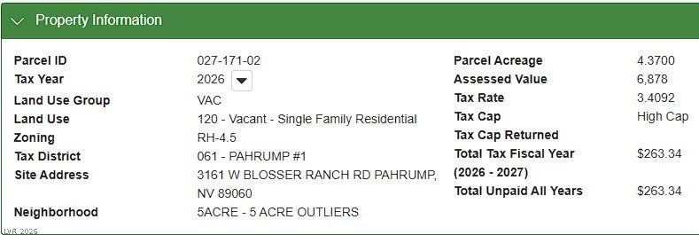 3161 W Blosser Ranch Road