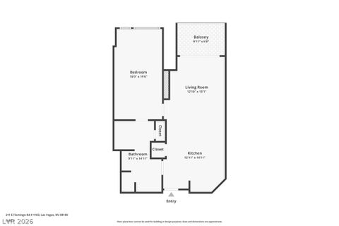Tiny photo for 211 E Flamingo Road #1103, Las Vegas, NV 89169 (MLS # 2770002)