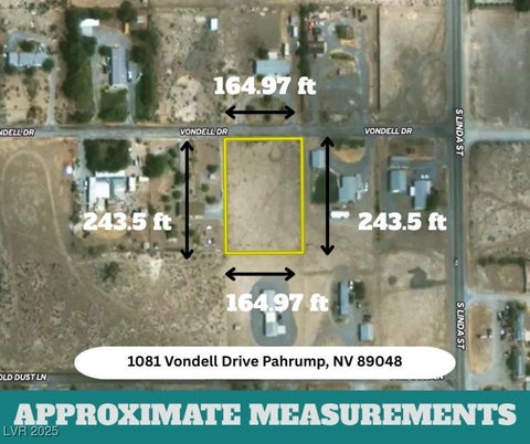 Vacant Land For Sale - 1081 Vondell Drive<br/> Nye County, Pahrump, NV 89048