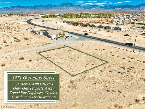 Vacant Land For Sale - 1771 E Geronimo Street<br/> Pahrump, NV 89048
