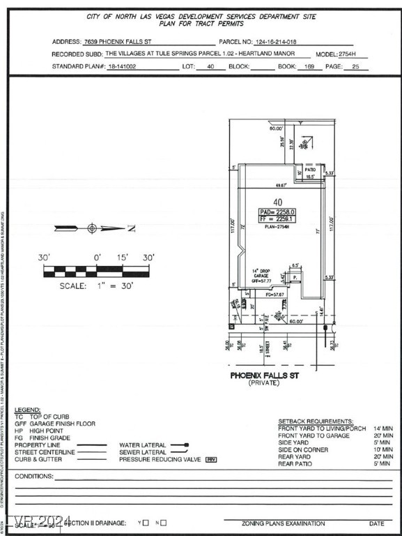 7639 Phoenix Falls Street #LOT 40, North Las Vegas, Nevada image 2