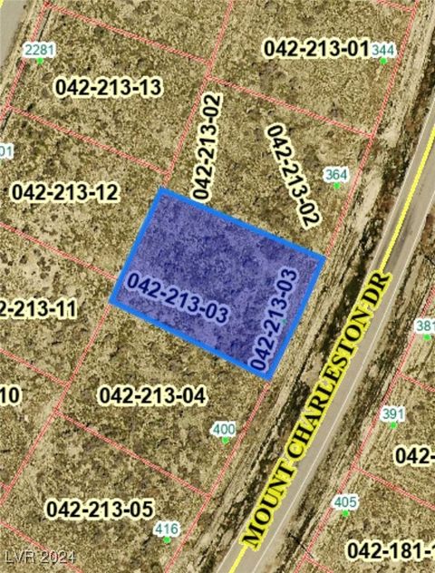 Vacant Land For Sale - 384 Mount Charleston Drive<br/> Nye County, Pahrump, NV 89048