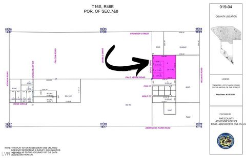 Vacant Land For Sale - 2721 N Quail Drive<br/> Amargosa Valley, NV 89020