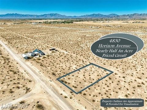 Vacant Land For Sale - 4830 Horizon Avenue<br/> Nye County, Pahrump, NV 89060