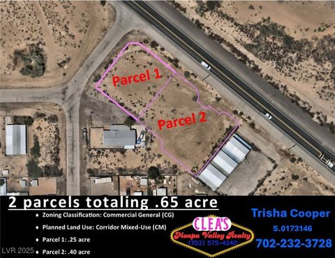N Moapa Valley Blvd and N Oliver St Overton NV 89040