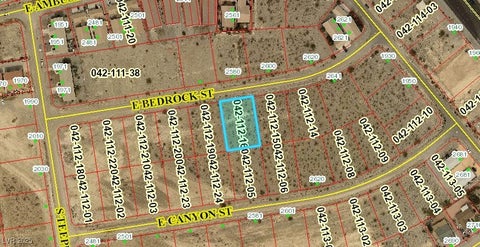 Vacant Land For Sale - 2581 Bedrock Street<br/> Nye County, Pahrump, NV 89048