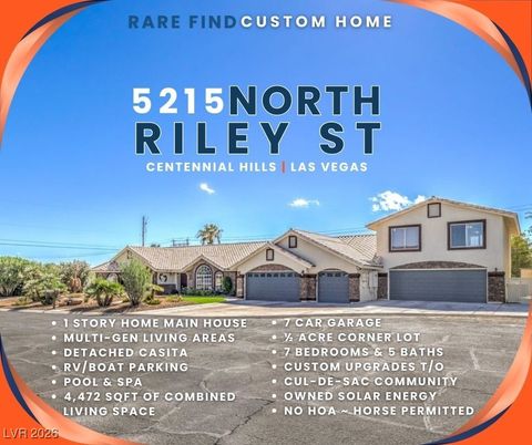 5215 N RILEY Street Las Vegas NV 89149