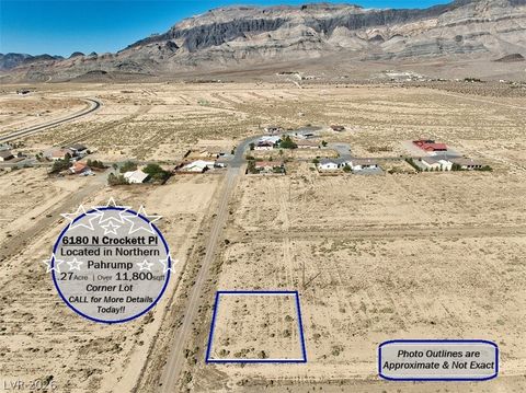 Vacant Land For Sale - 6180 N Crockett Place<br/> Nye County, Pahrump, NV 89060