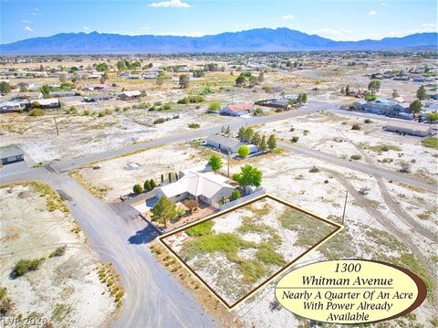 Vacant Land For Sale - 1300 Whitman Avenue<br/> Nye County, Pahrump, NV 89048