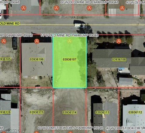 Vacant Land For Sale - 61 Old Mine Road<br/> Pahrump, NV 89048