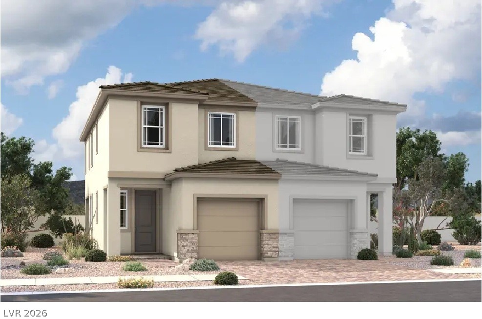 Valerie 1 Duo Attached plan - Elevation C ~ Render