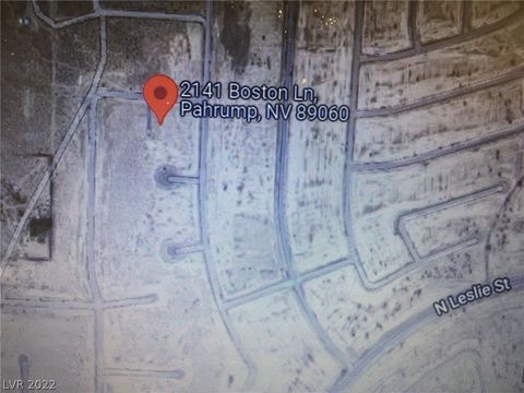 Vacant Land For Sale - 2141 Boston Lane<br/> Nye County, Pahrump, NV 89060