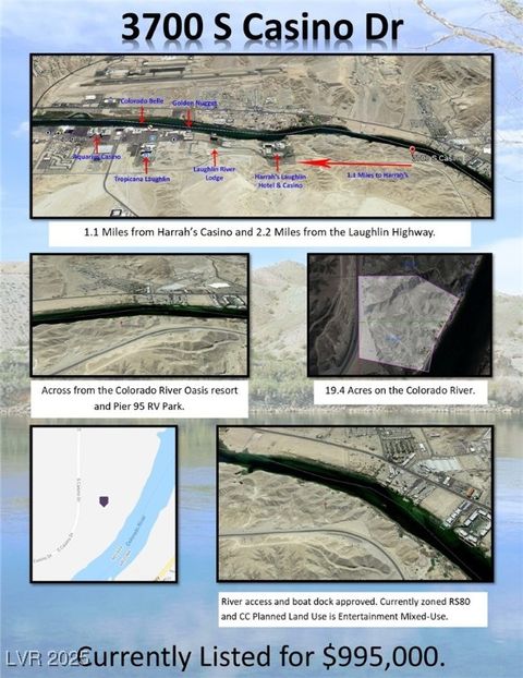Vacant Land For Sale - 3700 Casino Drive<br/> Laughlin, NV 89029