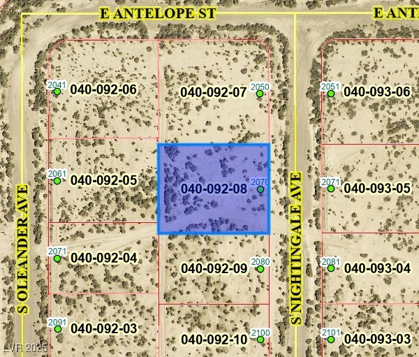 Map / location featuring property boundaries highl