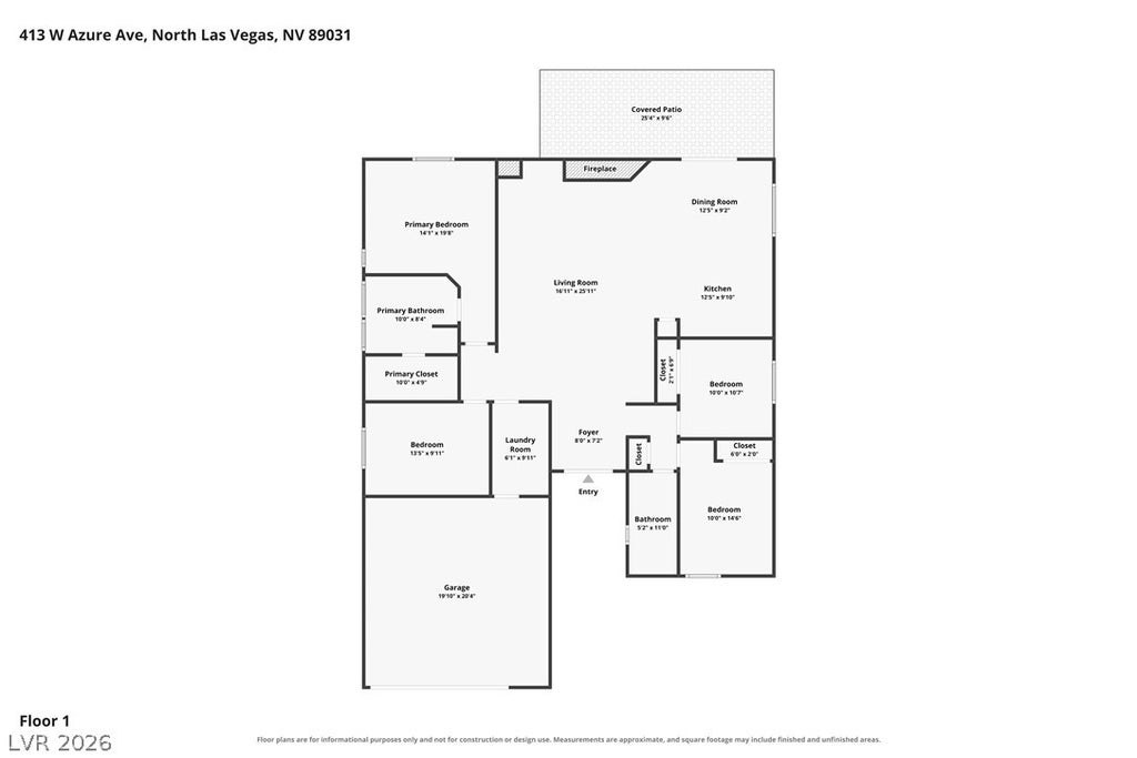 Photo of 413 W Azure Avenue, North Las Vegas, NV 89031 (MLS # 2828385)