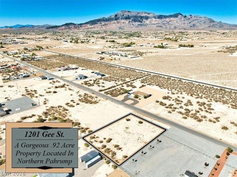 Vacant Land For Sale - 1201 Gee Street<br/> Nye County, Pahrump, NV 89060