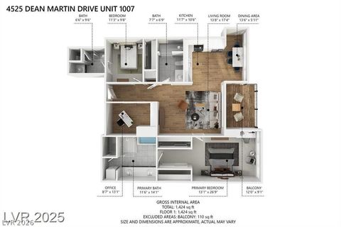 Tiny photo for 4525 Dean Martin Drive #1007, Las Vegas, NV 89103 (MLS # 2777565)