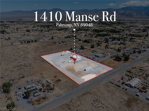 Vacant Land For Sale - 1410 Manse Road<br/> Nye County, Pahrump, NV 89048