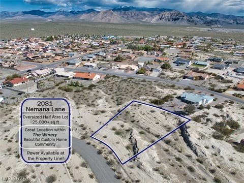 Vacant Land For Sale - 2081 Nemana Lane<br/> Nye County, Pahrump, NV 89048