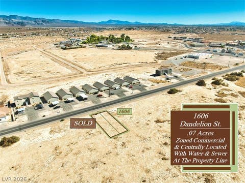 Vacant Land For Sale - 1606 S Dandelion Street<br/> Pahrump, NV 89048
