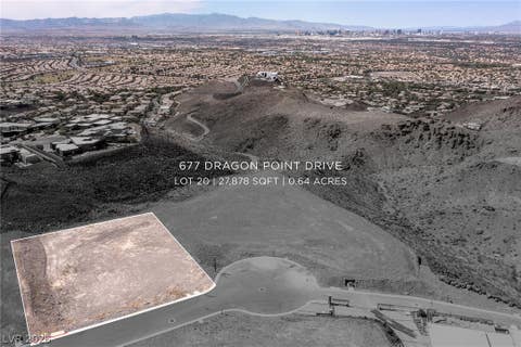 Vacant Land For Sale - 677 Dragon Point Drive<br/> Henderson, NV 89012