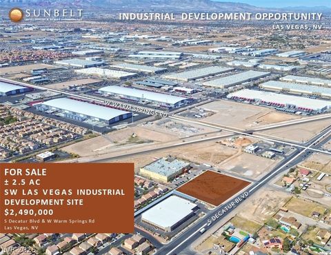 Vacant Land For Sale - S. Decatur Boulevard<br/> Clark County, Las Vegas, NV 89139