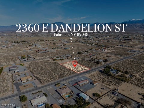 Vacant Land For Sale - 2360 E Dandelion Street<br/> Pahrump, NV 89048
