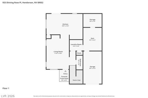 Tiny photo for 933 Shining Rose Place, Henderson, NV 89052 (MLS # 2799942)