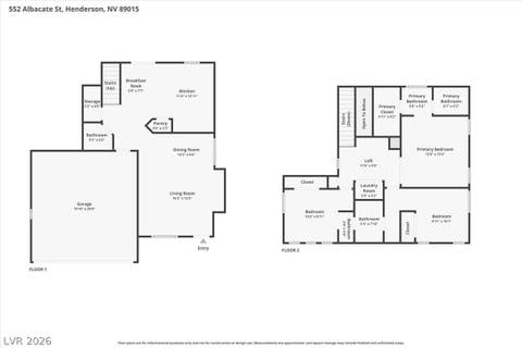 Tiny photo for 552 Albacate Street, Henderson, NV 89015 (MLS # 2799602)