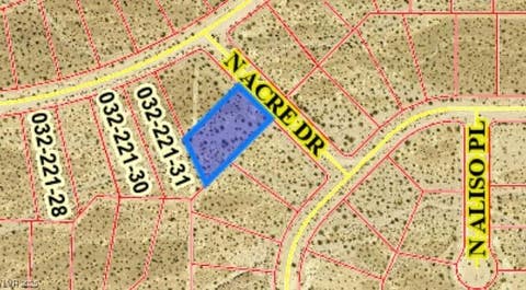 Vacant Land For Sale - 4580 N Acre Drive<br/> Nye County, Pahrump, NV 89060