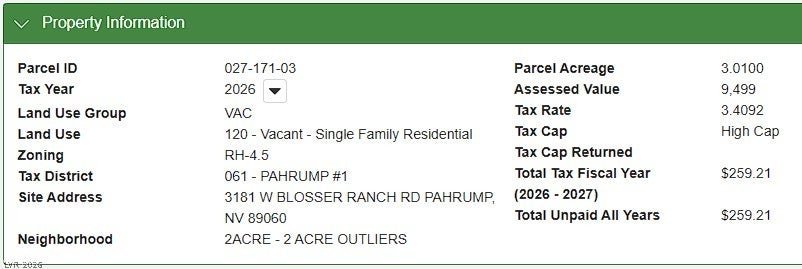 3181 W Blosser Ranch Road