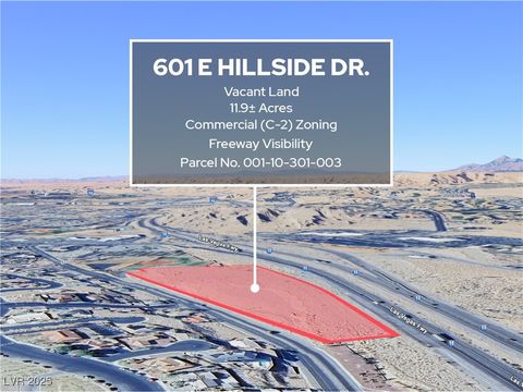 Vacant Land For Sale - 601 Hillside Drive<br/> Mesquite, NV 89027