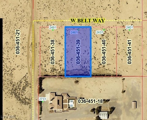 Vacant Land For Sale - 2461 W Belt Way<br/> Nye County, Pahrump, NV 89048