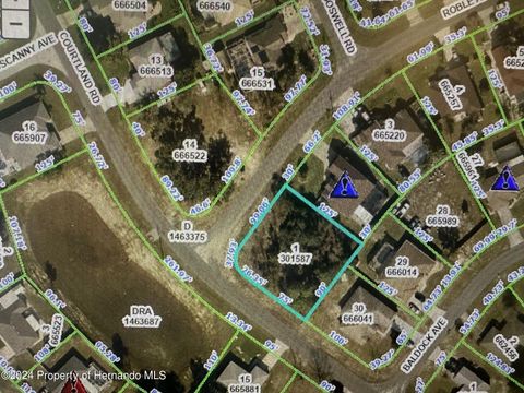 Vacant Land For Sale - Courtland Road<br/> Spring Hill, FL 34608