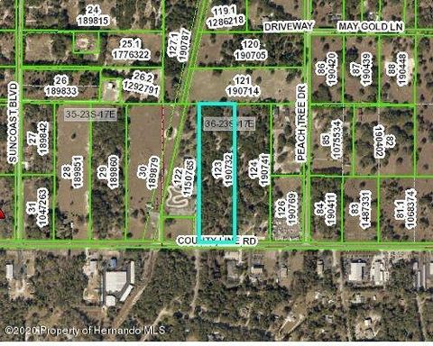 Vacant Land For Sale - 00 County Line<br/> Spring Hill, FL 34608