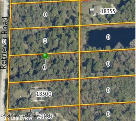 Vacant Land For Sale - 18320 Retriever Road<br/> Weeki Wachee, FL 34614