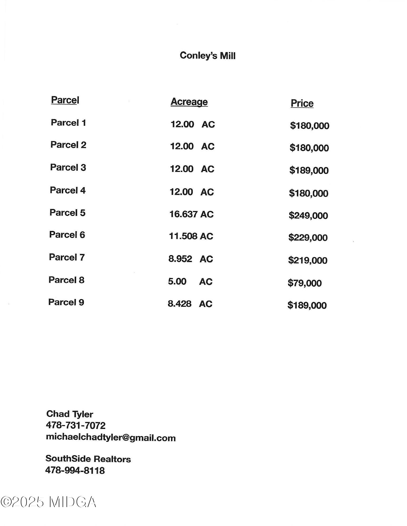 0 Conley Ditch Rd Parcel 9