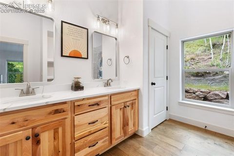 Tiny photo for 1015 Locklin Way, Woodland Park, CO 80863 (MLS # 8555277)