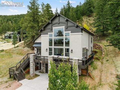 Photo of 1015 Locklin Way, Woodland Park, CO 80863 (MLS # 8555277)