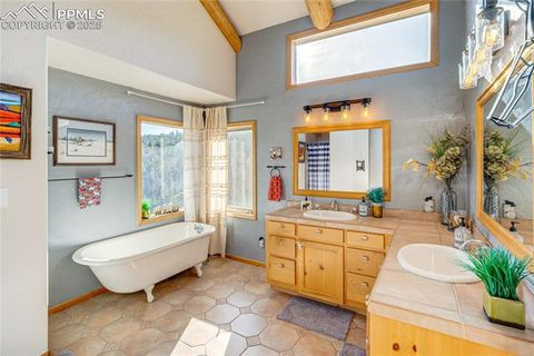 Tiny photo for 528 Mohawk Heights, Florissant, CO 80816 (MLS # 8220457)